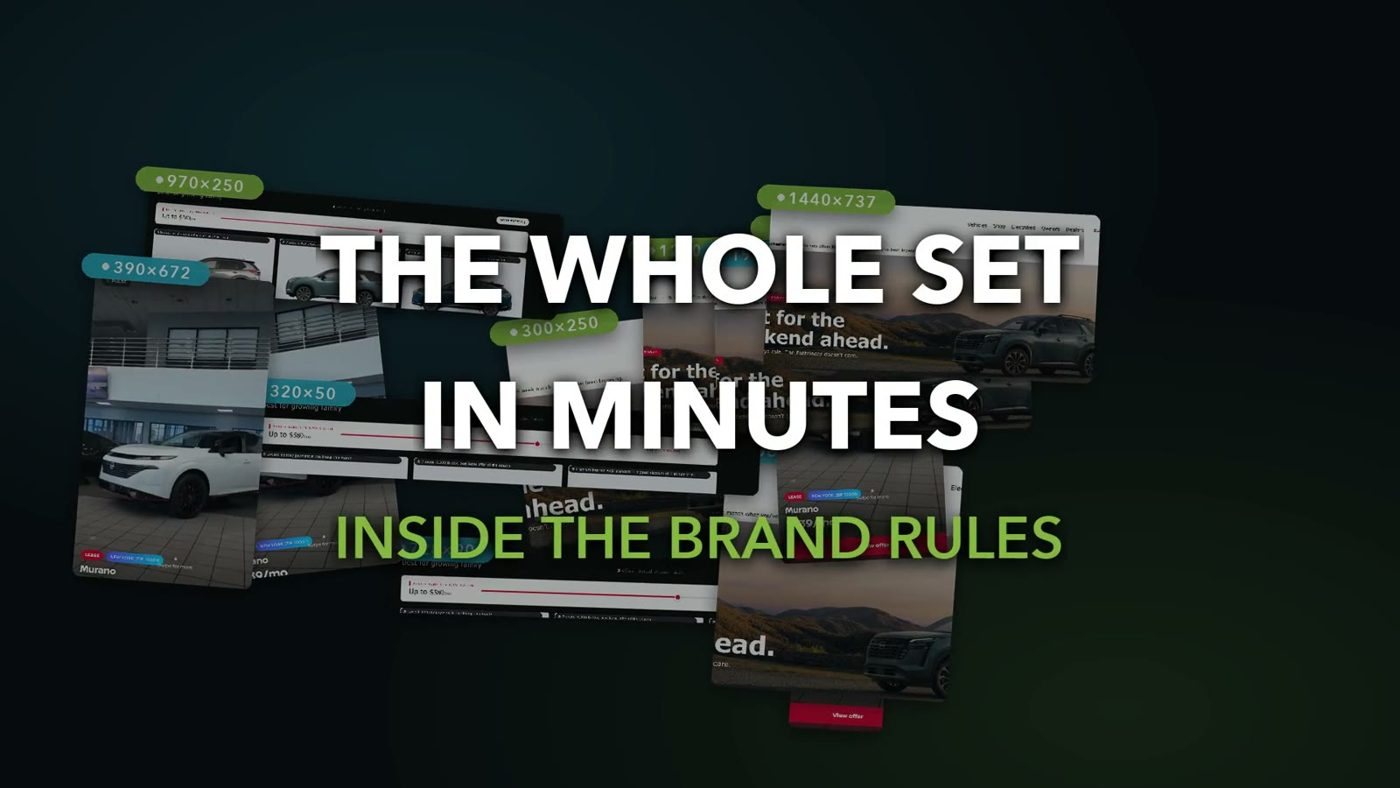 Banner set in many sizes