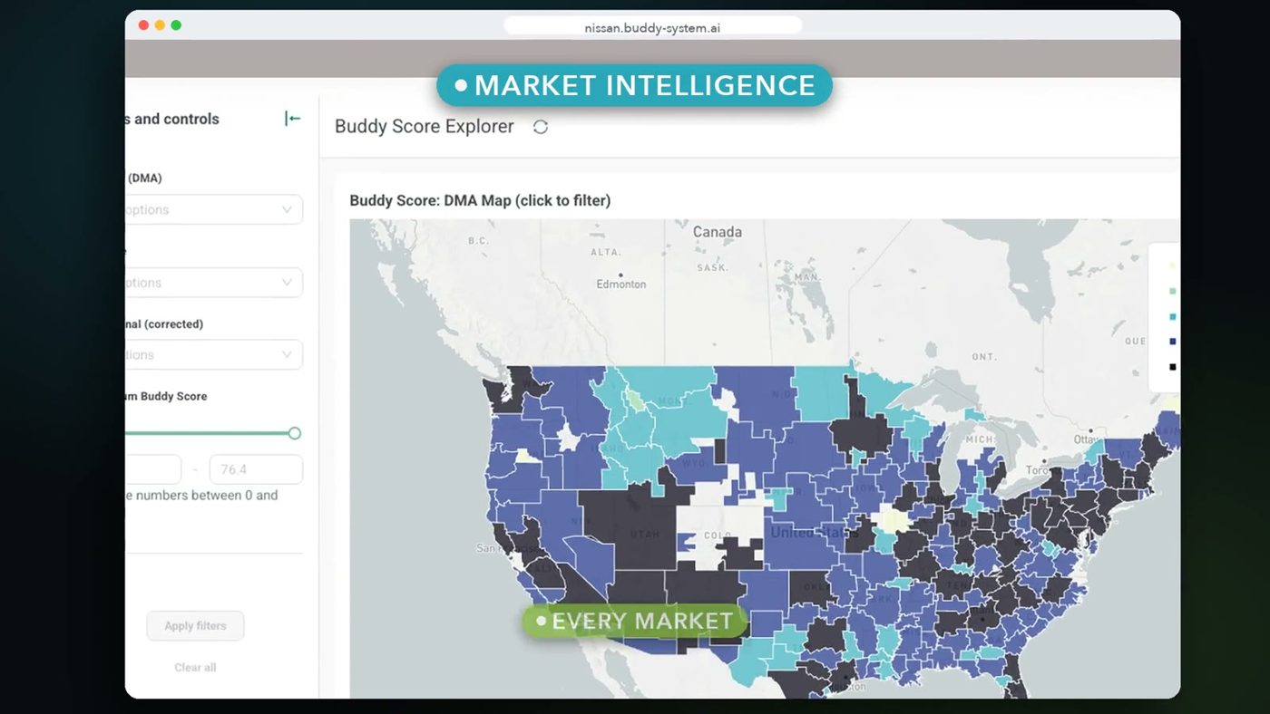 Data Buddy market intelligence map of the United States