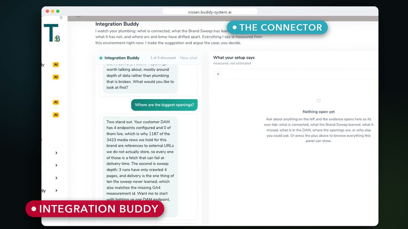 Integration Buddy conversation