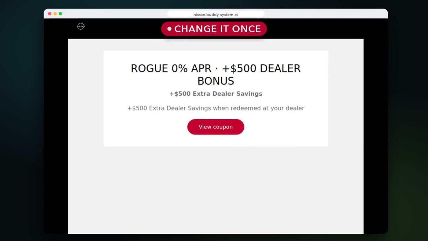 Offer banner widget